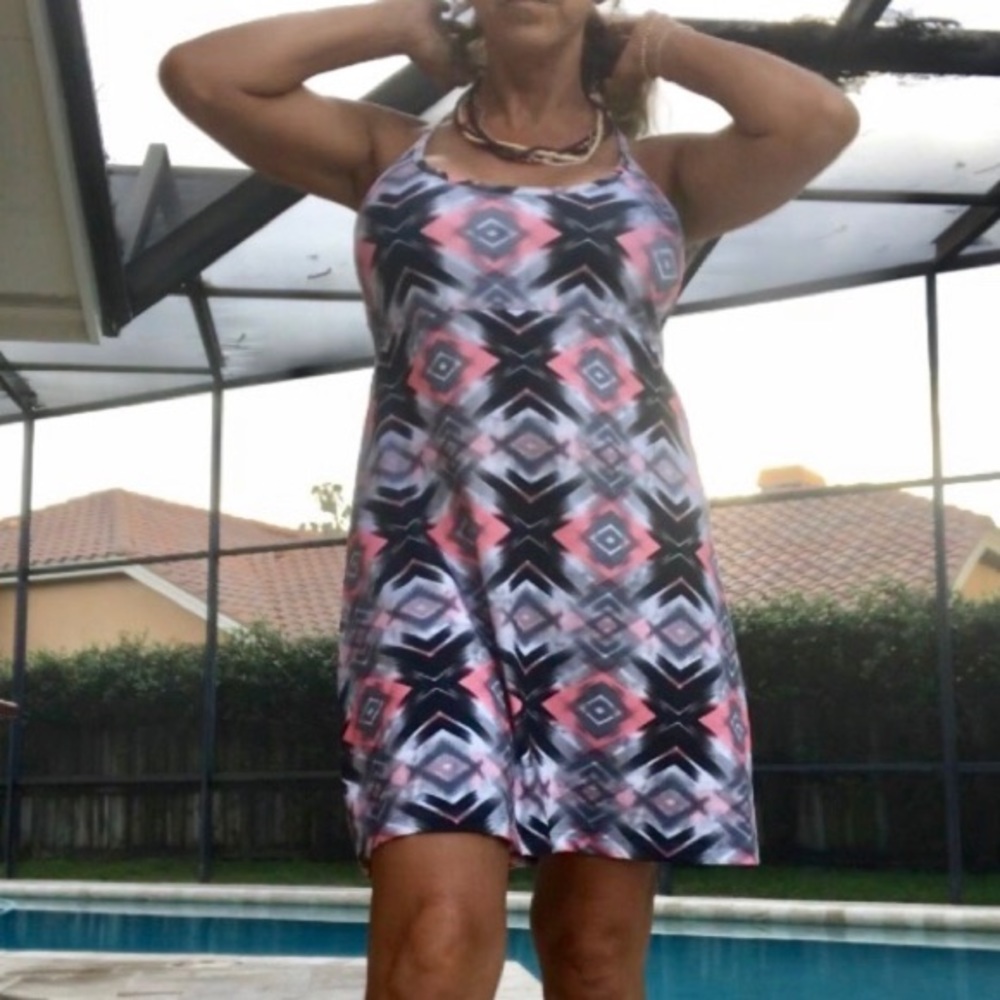 TEHAMA MINI DRESS Spaghetti Strap  Stretchy M